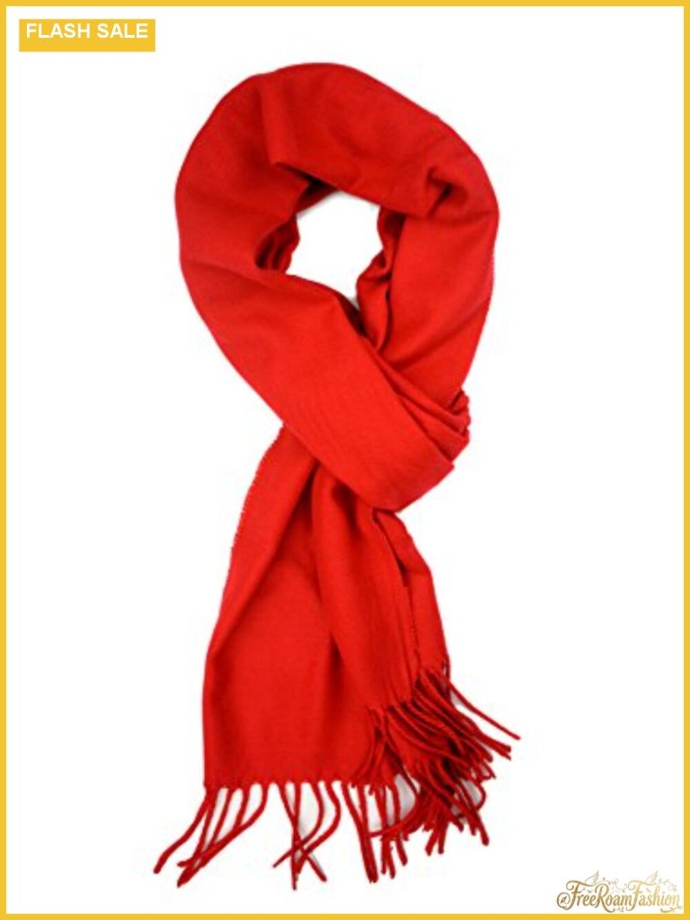 Soft Cashmere Feel Winter Scarf Shawl Wrap with Tassel Fringe One Size 72x12